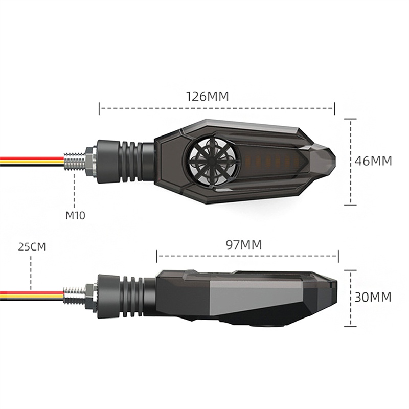 Tk 2pcs Lampu Sein Led Untuk Motor