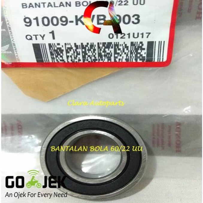 BEARING 60/22 LAHAR 60/22 LAHER 60/22 KLAKER 60/22 UU KVB BEARING 6022 claraau70