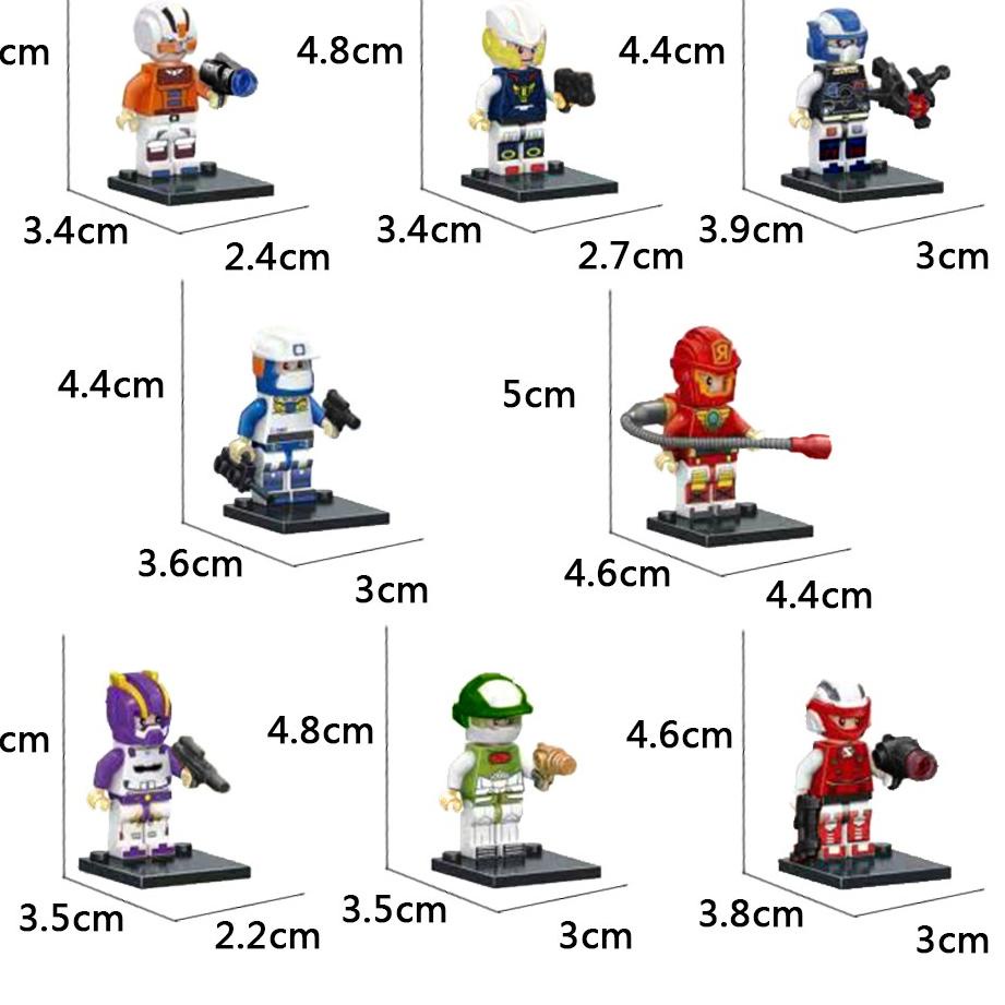 Koleksi Terbaru.. 【Stok Baru】LEGO Balok Bangunan Ninjago Superhero Poli Tobot Octonauts Mainan Balok