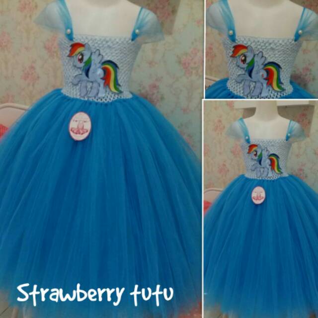 Mini Dress tutu rainbow dash