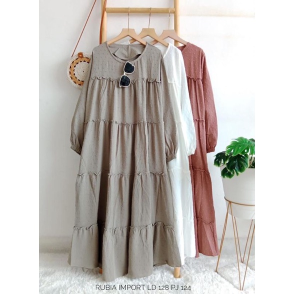 GAMIS CRINKLE RUBIAH LD 120 PJ 124