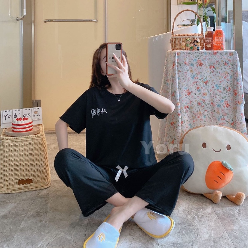 Pamelo Baju Tidur Import Setelan Piyama Setelan Polos Import Korea pp cp polos