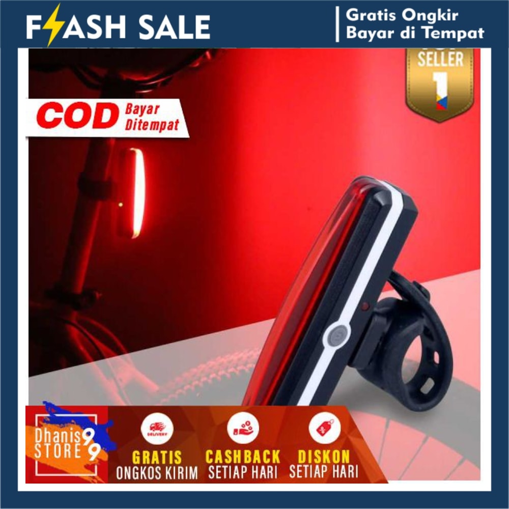 881 Lampu Sepeda LED Rechargeable Murah Bike Lamp Carger Aksesoris Sepedah MTB Gunung COD