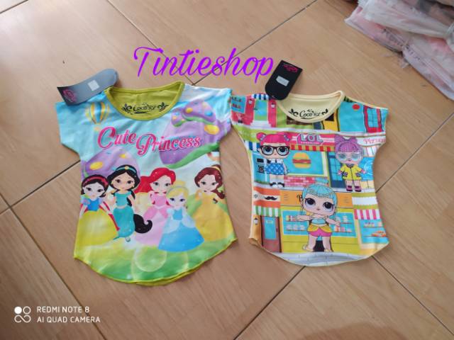 Kaos Anak Perempuan COCO ICE S,M,L (1-3tahun)