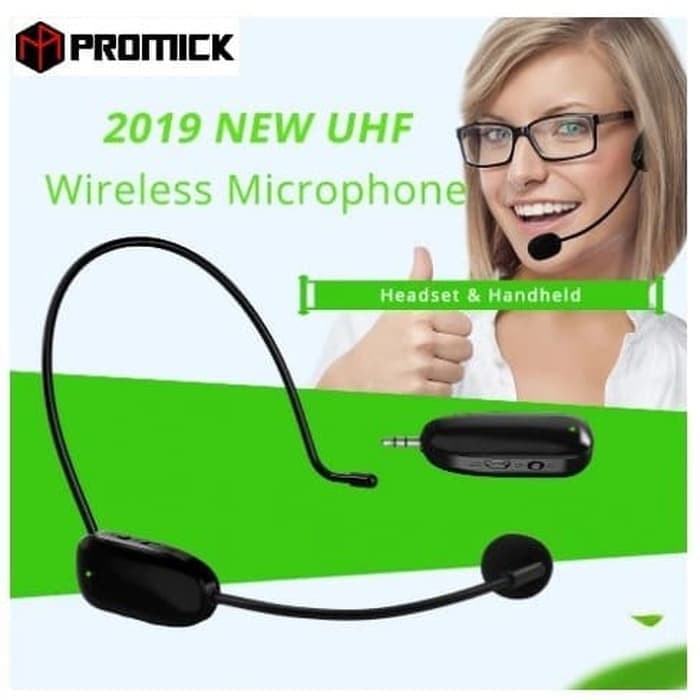 MIC MICROPHONE MIKROPON HEADSET WIRELESS PORTABLE UHF - PROMICK WH-11U