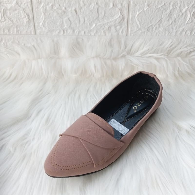 Flatshoes Kerja Kasual Simple Terbaru Sepatu Balet Wanita Murah Bisa COD FLASH SALE kekinian Viral