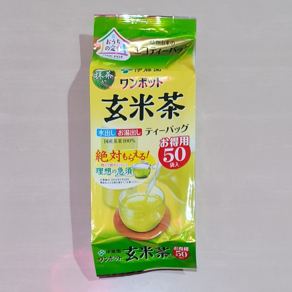 Ito En Itoen Brown Rice Tea with Matcha One Pot Tea Bag 50 x 3.3 Gram