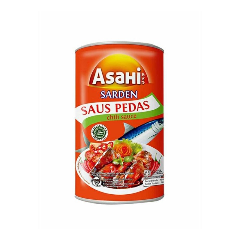 

Asahi Sardines Saus Pedas 155G