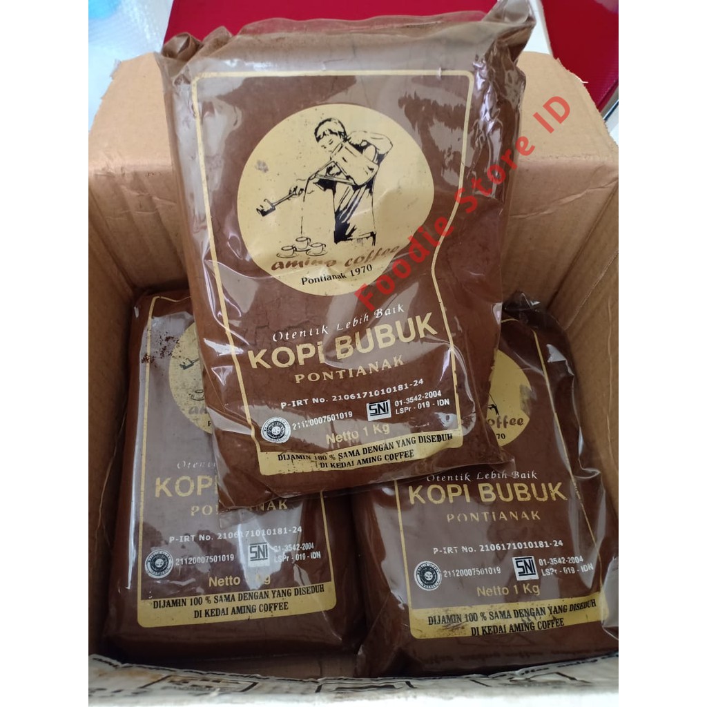 

Kopi Bubuk Aming asli Pontianak 1Kg - Kopi Bubuk Khas Pontianak Kopi Aming 1Kg