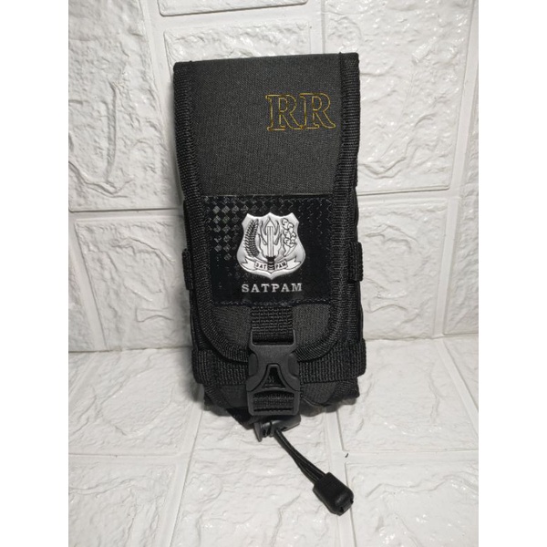 Tempat Hp Pinggang Tactical Logo Satpam Security