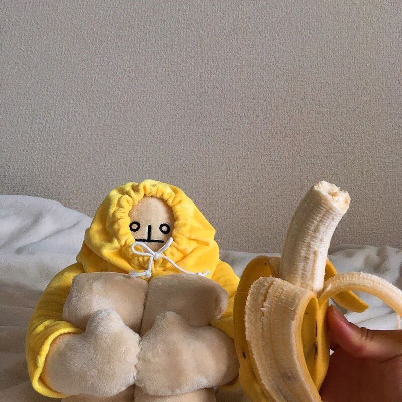 65cm Banana Man Stuffed Toy Doll  Reliever Anime Plushie Stuff Pillow Stress Reliever Toys