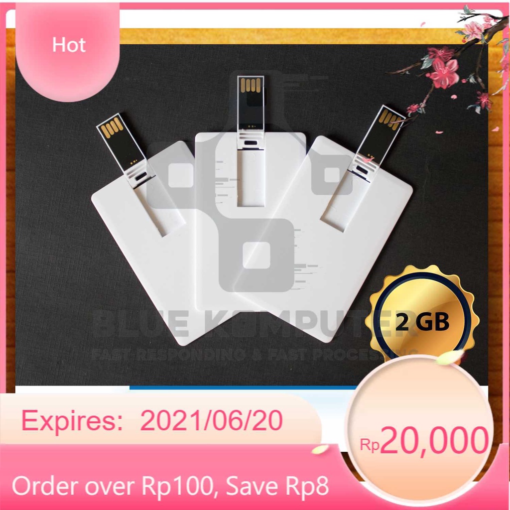 Flashdisk Kartu Polos 2GB - FD KARTU 2 GB - Flashdisk Kartu 2 GB
