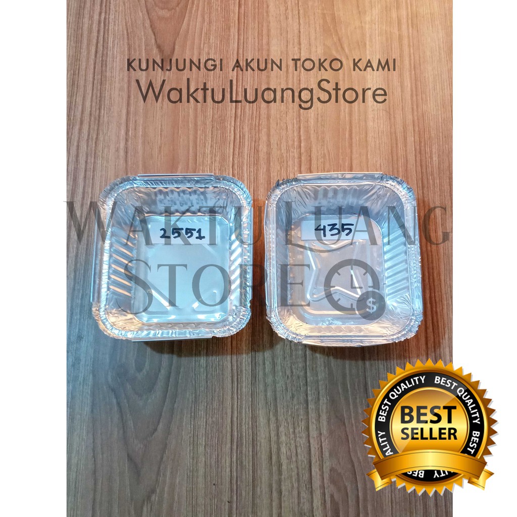 TRAY ALUMINIUM FOIL CUP +/- 500ML P 435 P435 BX 2551 BX2551 OX oiv 450 Lasagna Macaroni