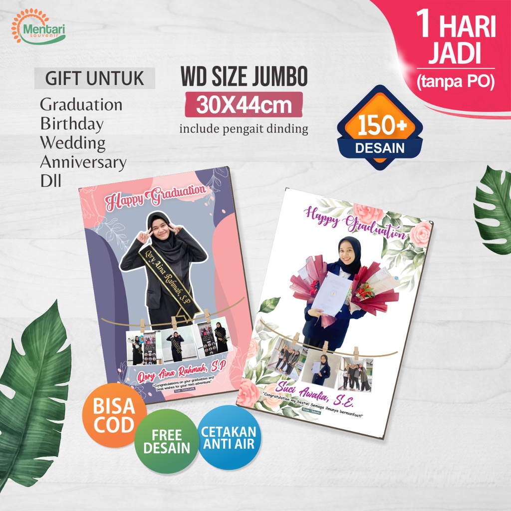 JUMBO 30 X 44 CUSTOM KADO WISUDA / KADO ULTAH CEWEK / KADO ULTAH / KADO ULANG TAHUN / BIRTHDAY GIFT / GIFT BOX HAMPERS / KADO PACAR