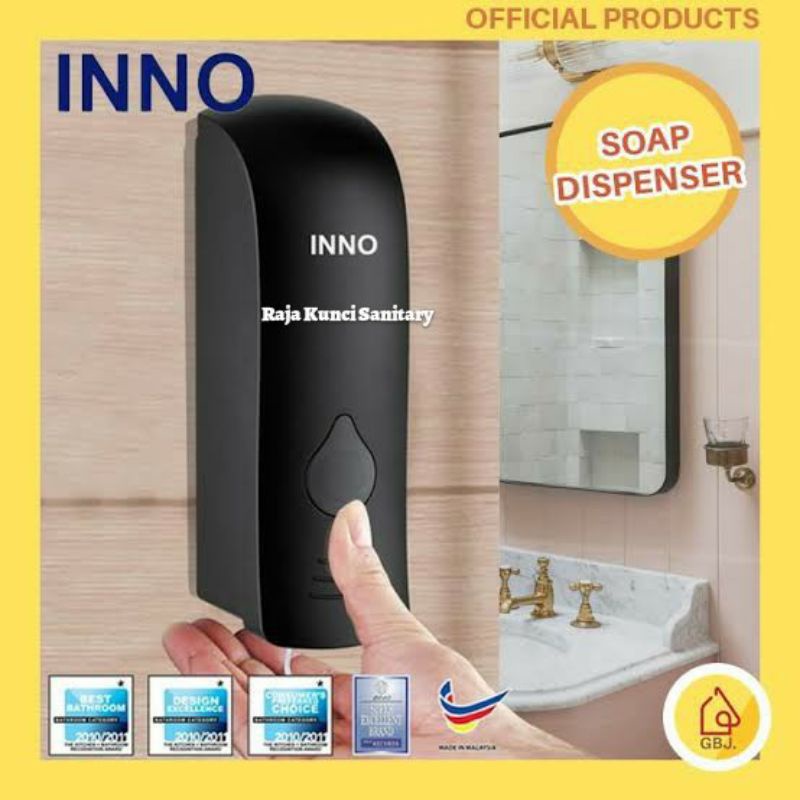 INNO Soap Dispenser Single Black/White/Dispenser Sabun Cair Hand Sanitizer