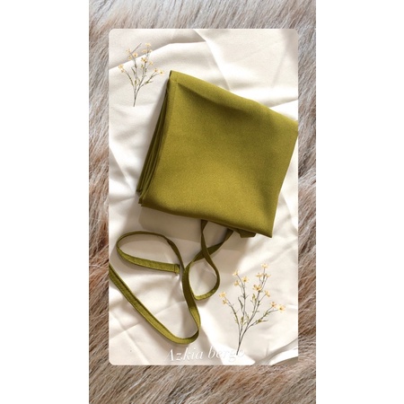 KHIMAR AZKIA SIMPLE TALI INSTAN/BERGO DIAMOND-Azkia Lime