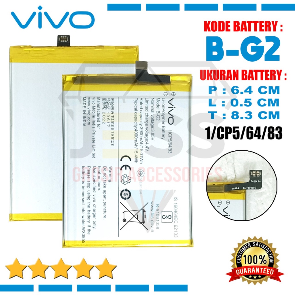 Baterai Batre Original VIVO V15 - Vivo 1819 Kode Battery B-G2 - BG2