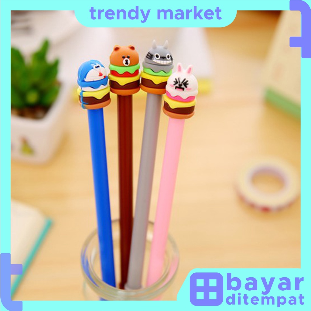 

TrendyMarket COD Pena Burger Karakter Stationery Alat Tulis Murah Import U143