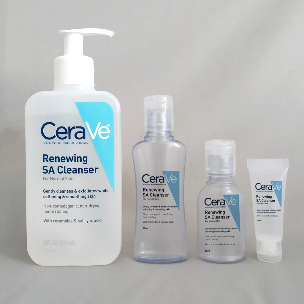 Cerave Share In Jar Renewing SA Cleanser 10ml 30ml 60ml Ori USA ...