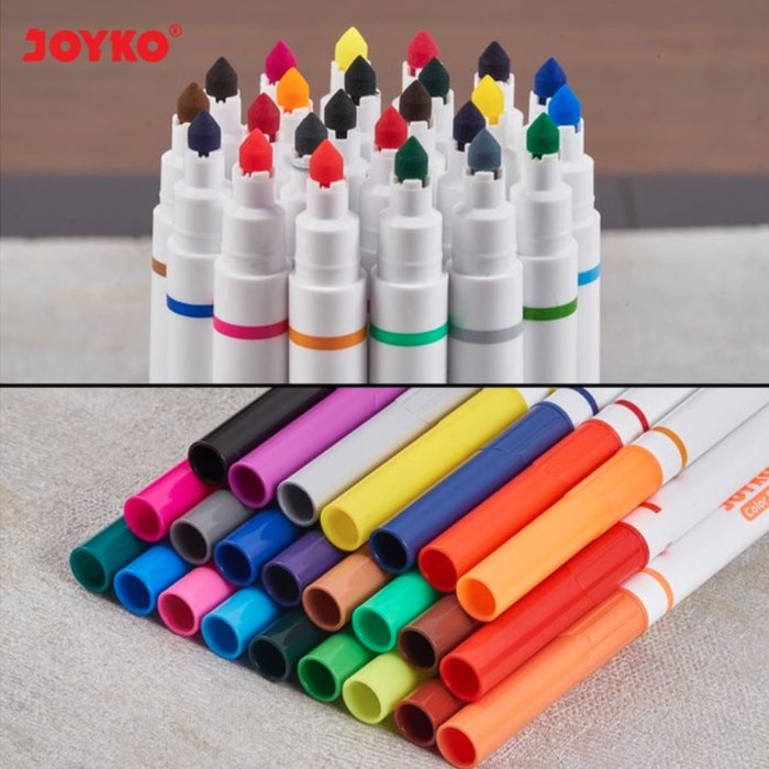 

Berkualitas Spidol Warna / Color Pen Joyko Clp-05 / 24 Warna Hot Sale