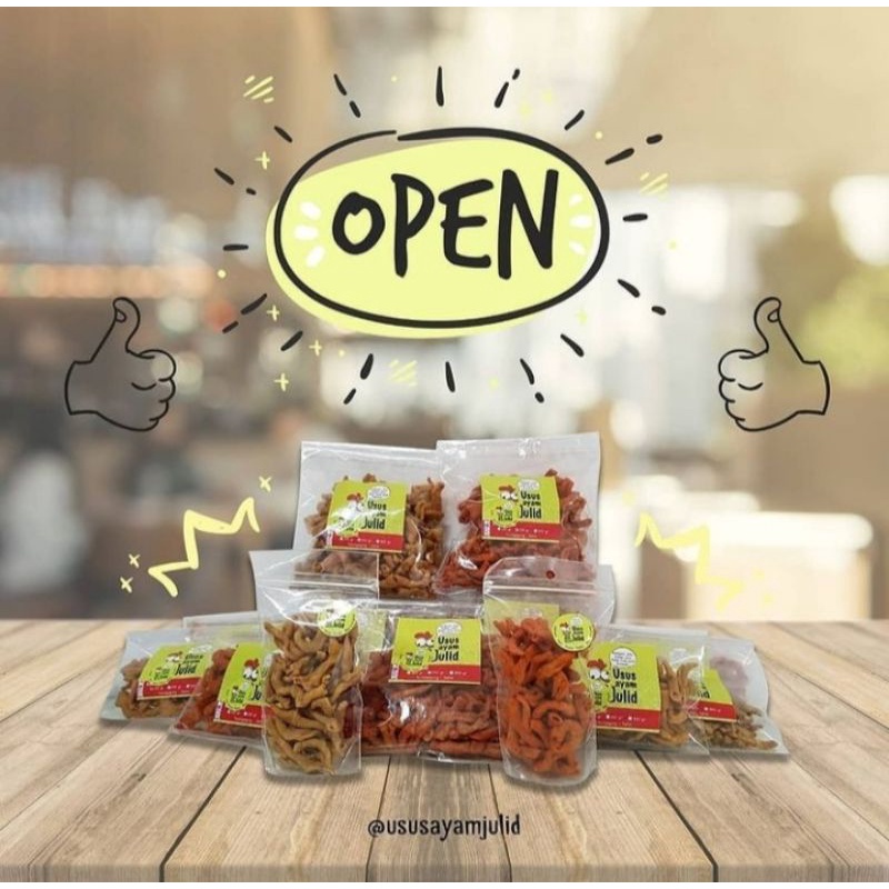 

keripik usus ayam julid
