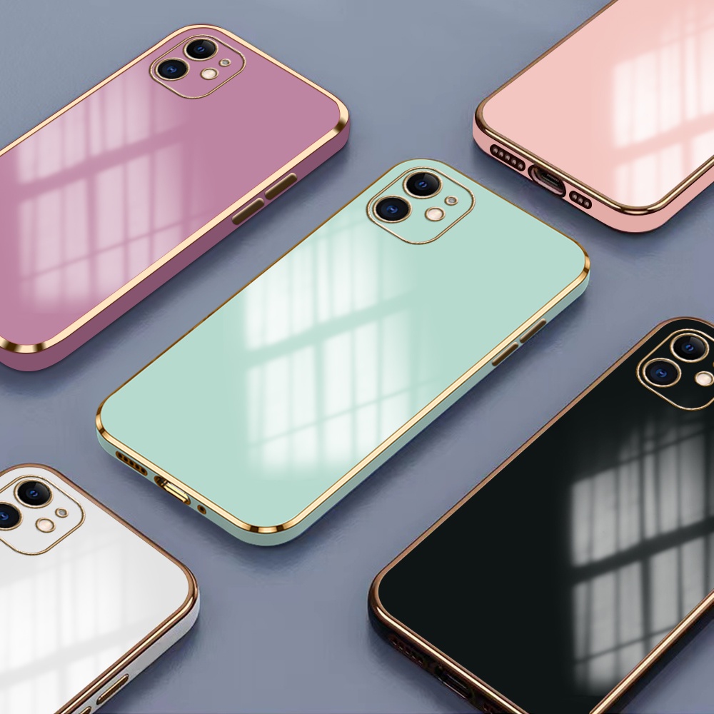 CASE 6D PLATING OPPO A3S SOFTCASE SQUARE