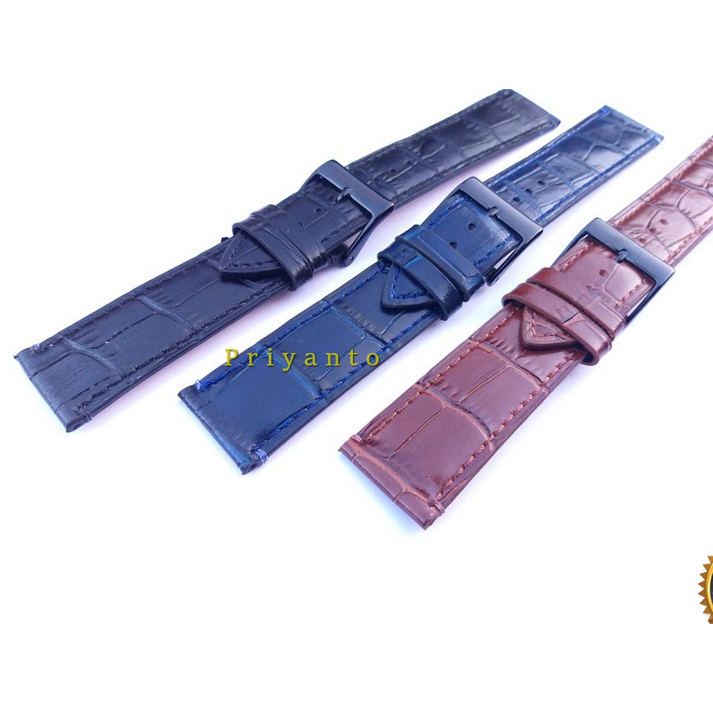 Strap Leather Kulit samsung Galaxy watch 46mm tali jam smartwatch 22mm