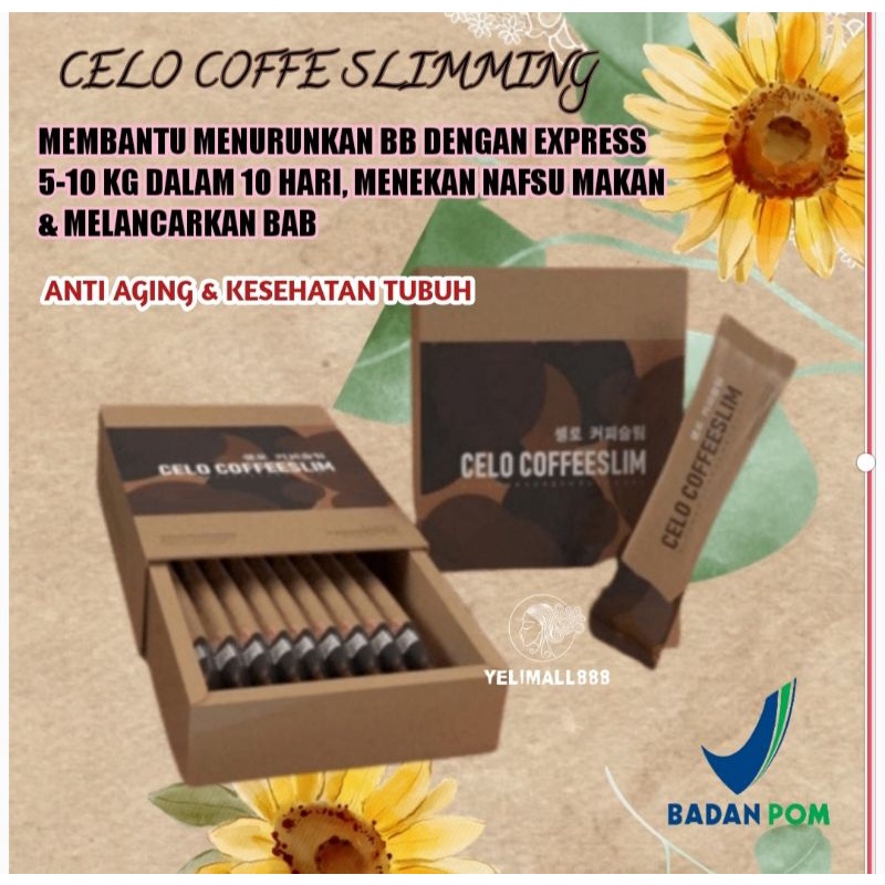 

Celo Coffe Slimming Kopi Ajaib 5 Jam Turun 1 Kg Penurun Berat Badan Seluruh Badan