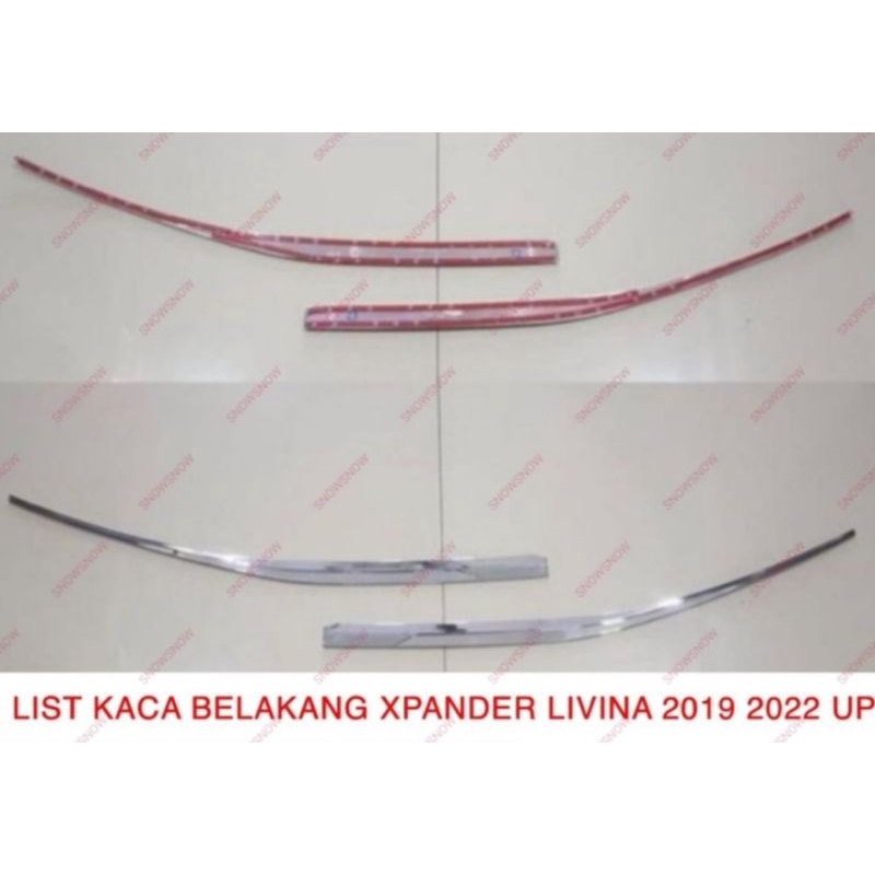 List Kaca Belakang Chrome Xpander,Livina 2019-2022