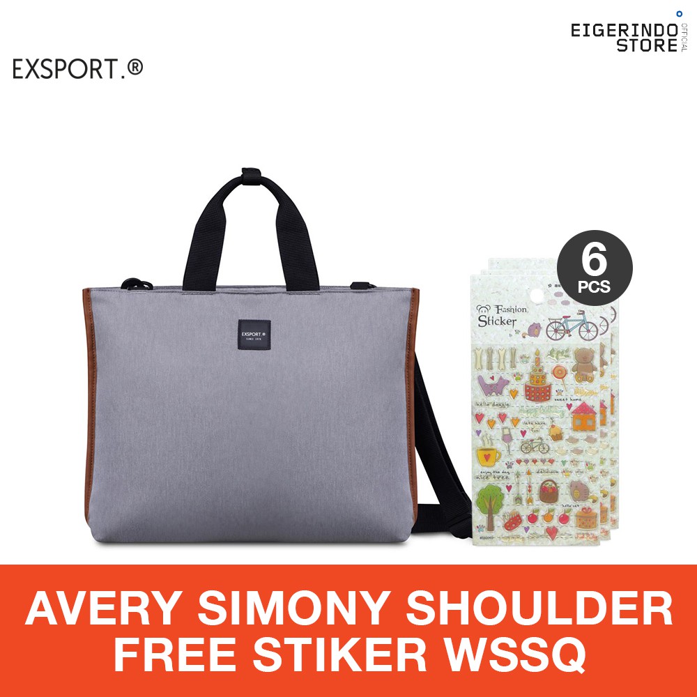 Exsport Avery Simony Shoulder Bag Laptop - 5L Free Stiker WSSQ 8 Model