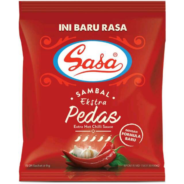 

Sasa Sambal Extra Hot 24x9 gram