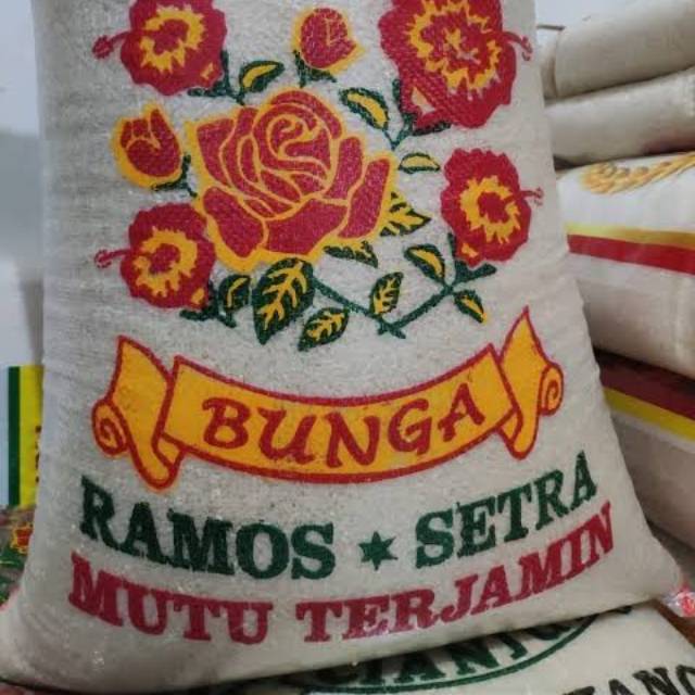 

BERAS SETRA RAMOS CAP BUNGA100% ORIGINAL READY 5KG/10KG/20KG