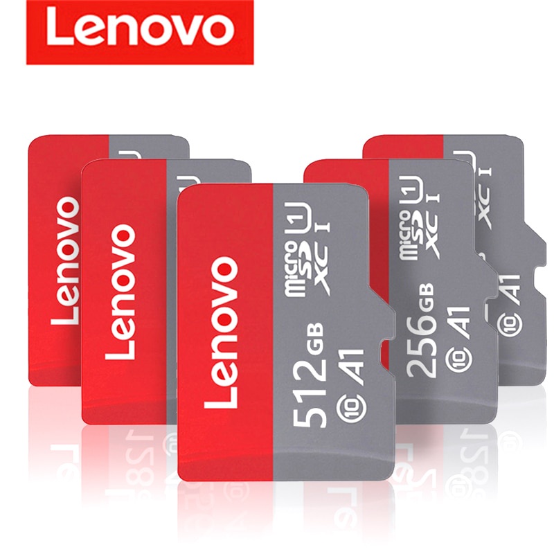 Lenovo 512GB Kartu Memori TF SD Flash Kecepatan Tinggi 128GB 256GB