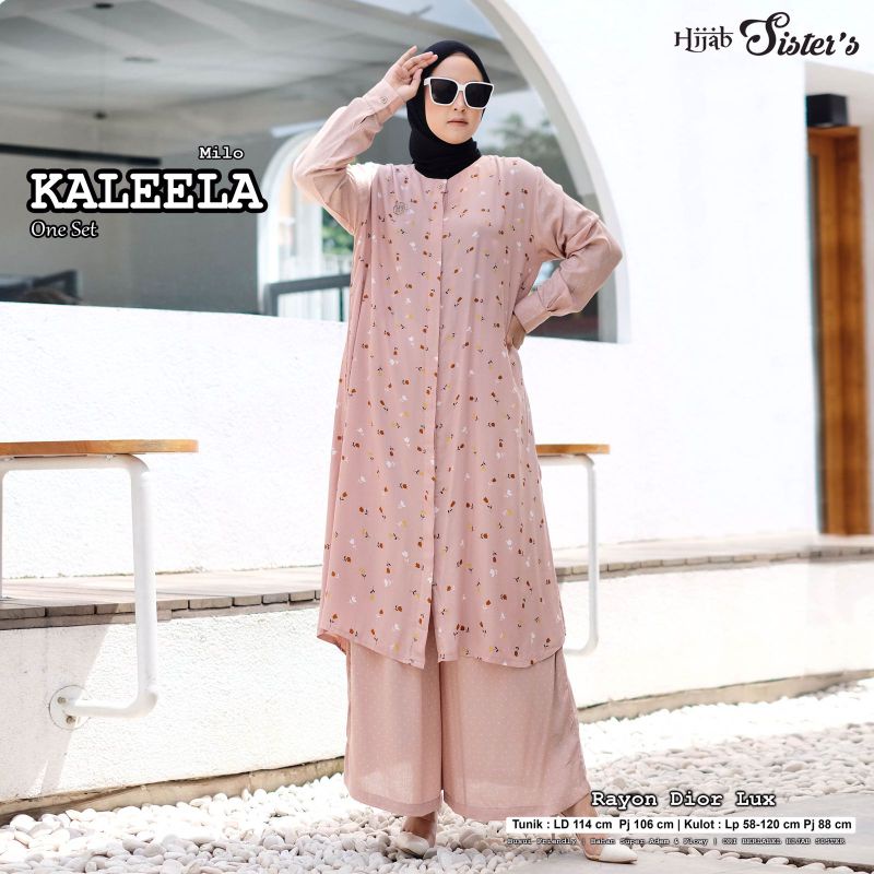 SETELAN TUNIK + KULOT RAYON KALEELA BY HIJAB SISTER