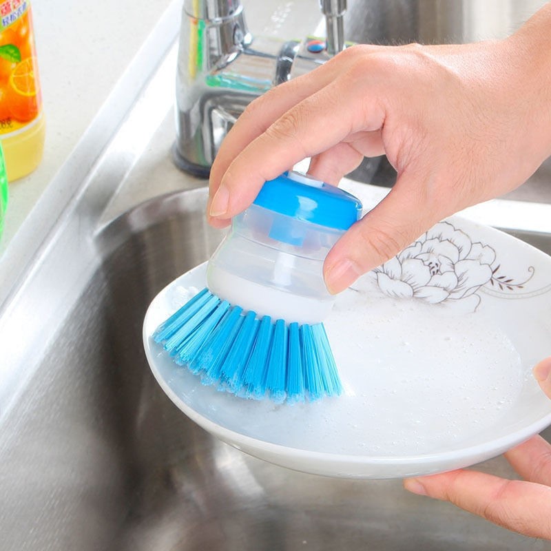 Sikat Cuci Panci Piring Dapur Dispenser Sabun