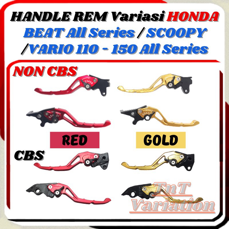Handle Hendel Rem Variasi Motor Matic Honda Beat ISS ESP POP Scoopy Vario 110 125 150 Old New