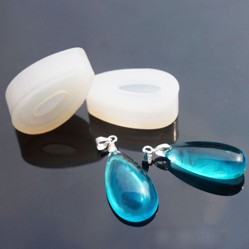 SIY  6Pcs 3 Shapes Teardrop DIY Earrings Necklace Pendant Mold Resin Casting Art Craft Epoxy Resin Jewelry Making Tools