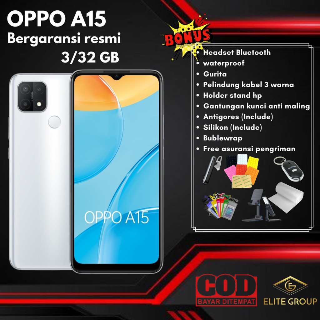 OPPO A15 [3/32GB] & A15S [4/64GB] GARANSI RESMI OPPO