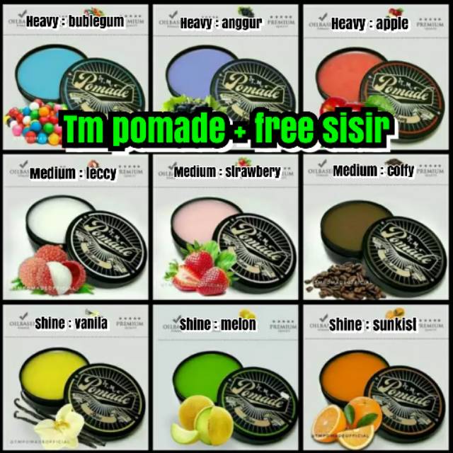 POMADE TM 60GR OIL BASED UKURAN MINI KECIL / TM POMADE