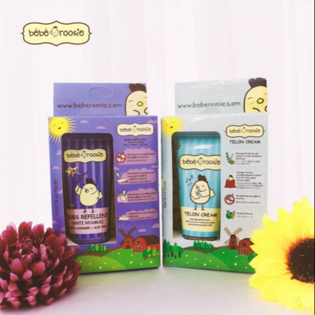 Bebe Roosie Bugs Repellent / Telon Cream 60gr / Minyak Telon