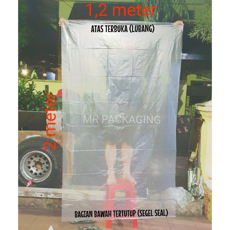 Plastik 120x200cm | Kantong Karung Bening PE Tebal Besar Jumbo | Wadah Laundry Londry | Plastik Cor