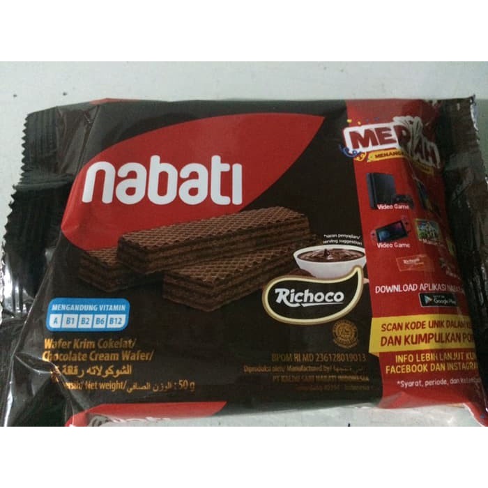 

Nabati Richoco Chocolate Wafer snack rasa coklat harga murah