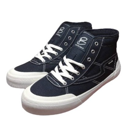 Sepatu Sneakers Pria Patrobas Equip High Black White / All Black / Charcoal Grey / Navy / Maroon / White Gum Original 100%-Navy