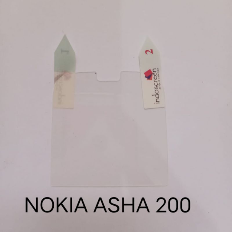 Anti Gores Nokia ASHA 200 201 . 202 . 205 . 206 . 220 . 225 . 230 . 300 . 301 . 302 . 303 . 308 309 . 311 anti gores anti bening anti glare screen guard screen protector pelindung layar