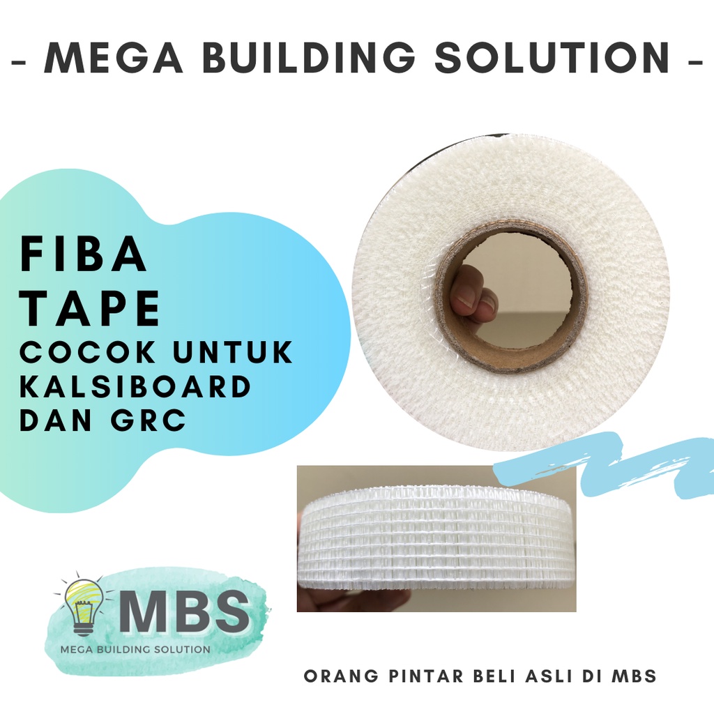 Fiba tape | Kalsitape Plakban / Tape GRC Kalsi Kalsiboard