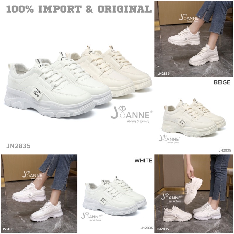 [ORIGINAL] JOANNE Sporty Sneakers Shoes Sepatu Wanita #JN2835