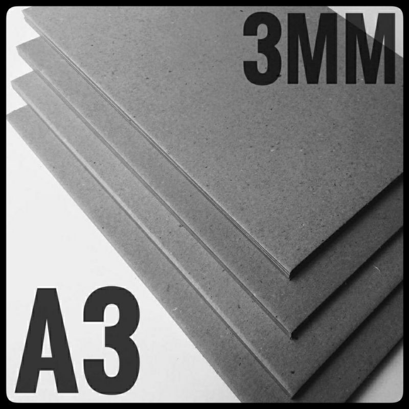 

KARTON BOARD NO 20 / 3 MM UK A3 29,7CM x 42 CM ( ISI 10 LEMBAR )