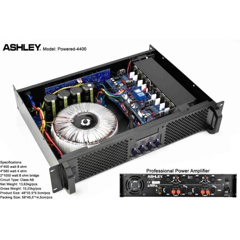 Power Amplifier ASHLEY POWERED4400 / POWERED 4400 / POWERED-4400 ORIGINAL