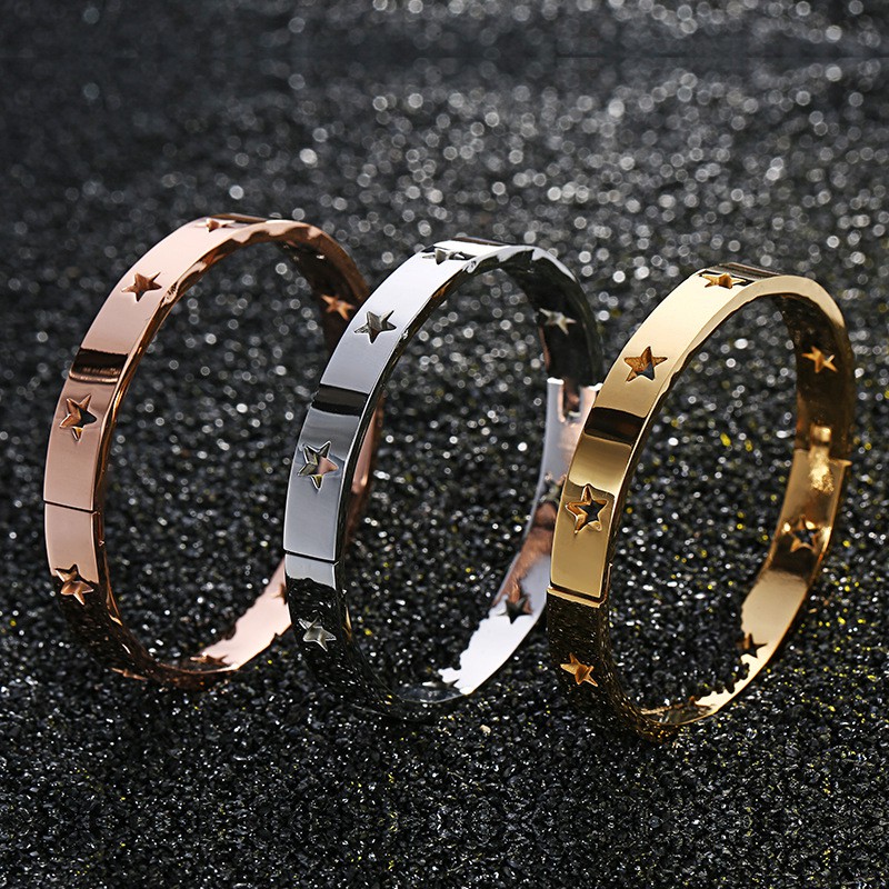 SALE / OBRAL Gelang Wanita Aksesoris Titanium Korea GK011 bangle bintang