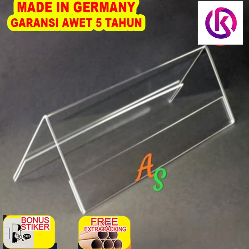 

Promo Sign Holder akrilik / Akrilik murah / Sign Holder 20 x 6 x 6 cm